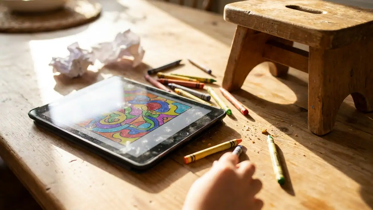 Ausmalspiele im Test: Wie gutes Design Kinder sicher durchs Malen führt